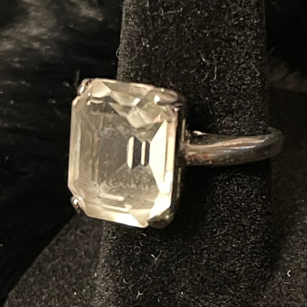 Elegant Park Lane White Stone Ring